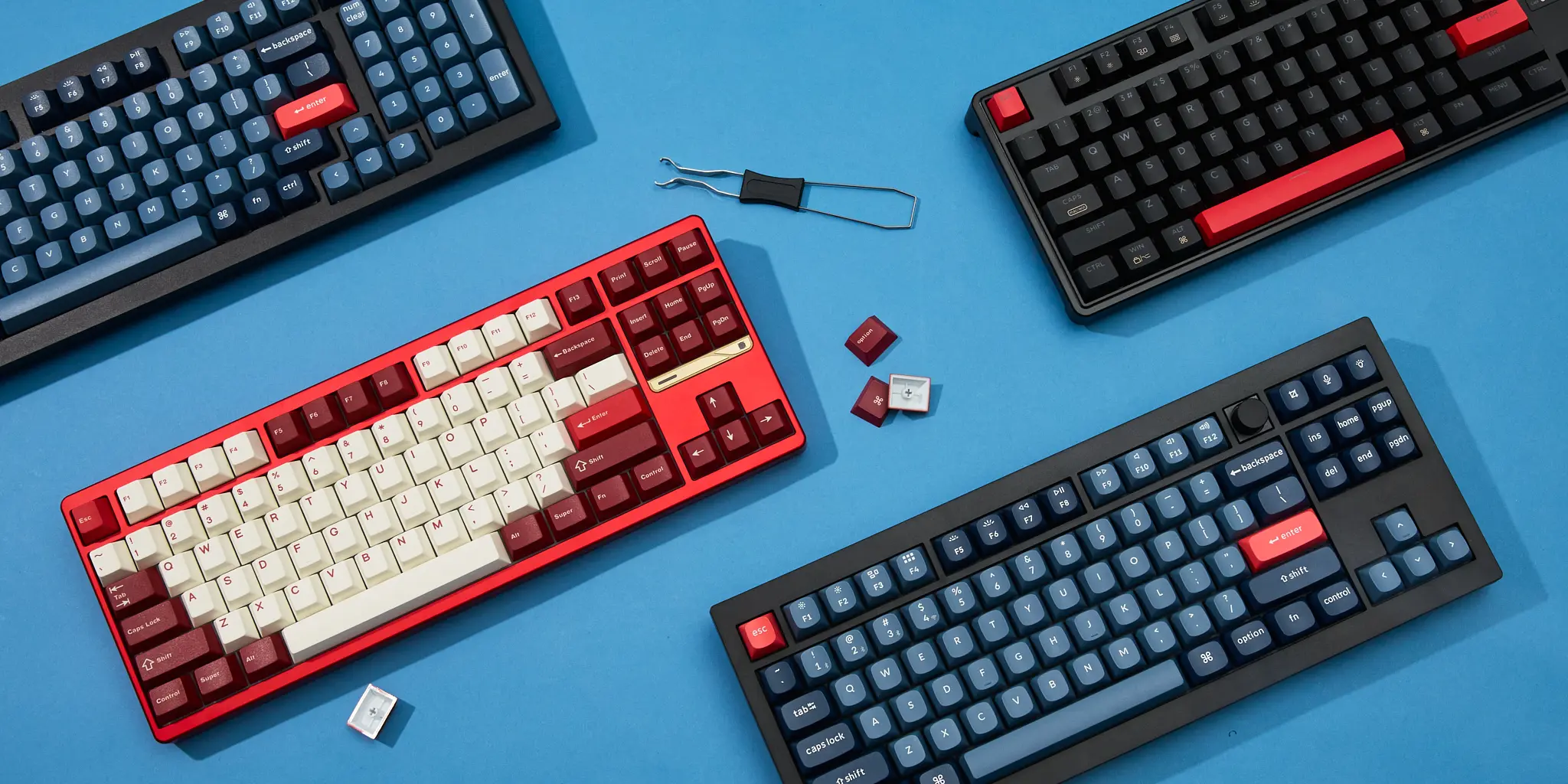 Mechanical keyboard with backlit keys